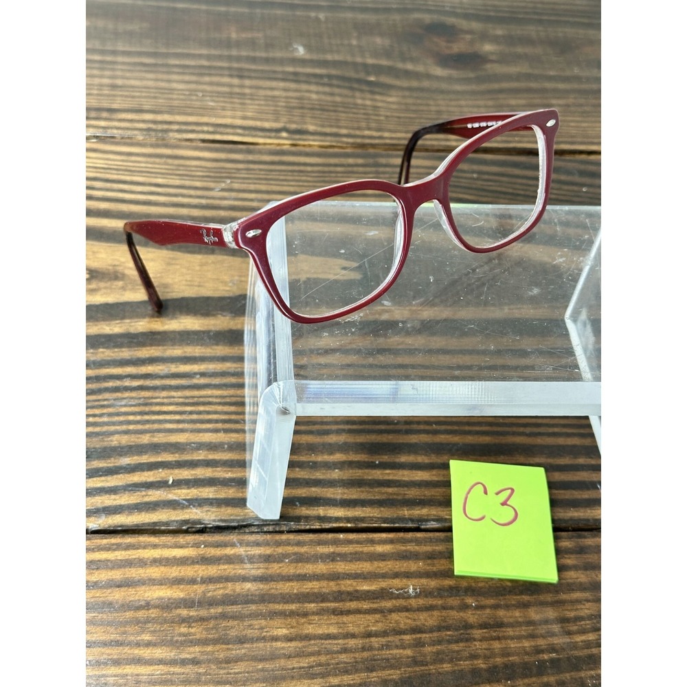 Ray-Ban Optics RB5285-5738 Men Polished Bordeaux On Transparent Eyeglasses Frame